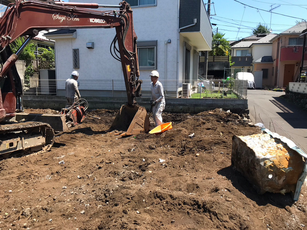 横浜市　木造解体　石積み撤去③