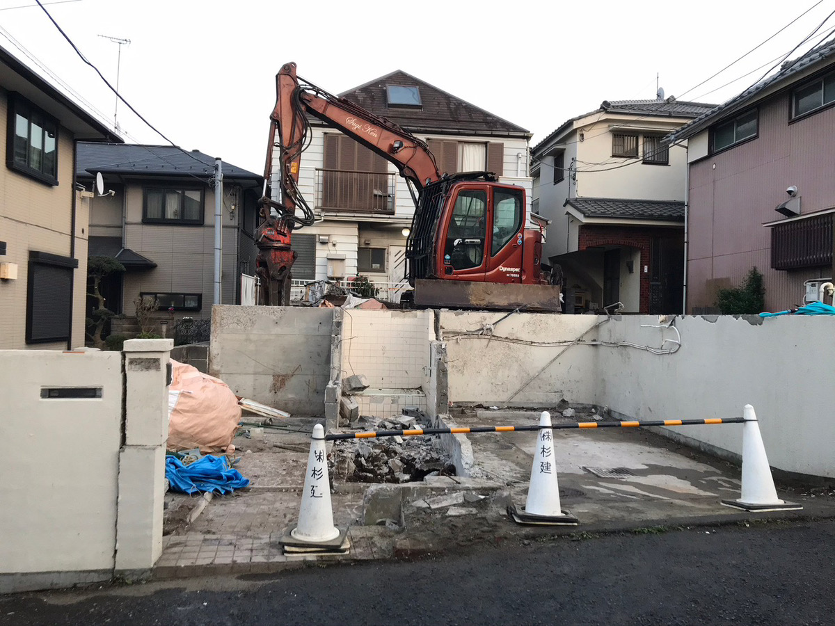 横浜市　木造解体工事　一部手壊し④